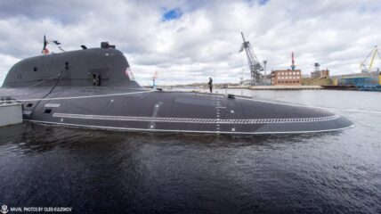 АПЛ крейсер Северного флота «Казань» выполнил ракетную стрельбу в Баренцевом море