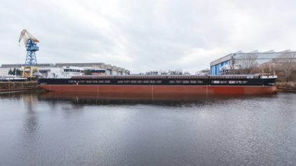 Завод ОСК «Красное Сормово» спустил на воду сухогруз «Академик Пипко» проекта RSD59