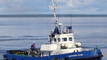 Отремонтированный буксир «Александр Кучин» прибыл в морской порт Онега