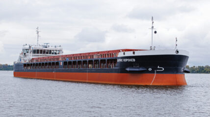 «Волжское пароходство» отправило в первый рейс новый сухогруз «Борис Королев»
