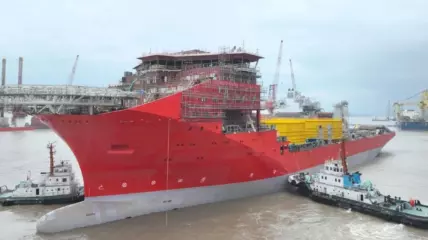 В Китае спуcтили на воду самый большой в мире кабелеукладчик Fleeming Jenkin