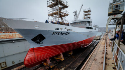 Восточная верфь ОСК спустила на воду краболов «Ительмен» проекта 03141