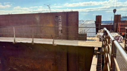 «Галактика» заложила плавучее нефтехранилище «Сталебетон 0−02» проекта 04650