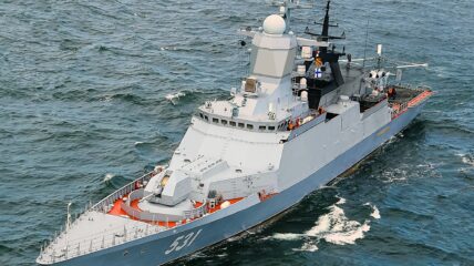 Корвет «Сообразительный» Балтийского флота выполнил учебно-боевые задачи в Балтийском море
