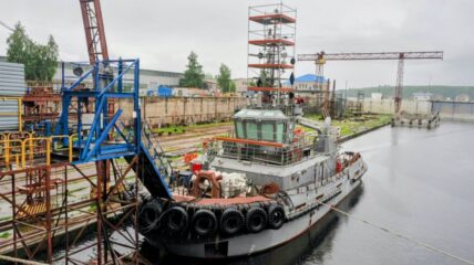 Зеленодольский завод имени А.М. Горького спустил на воду буксир «Кулой» проекта Т3150-ЗД