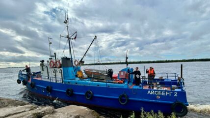 Северодвинская устьевая станция провела наблюдения в Никольском устье Северной Двины и в районе острова Соломбала