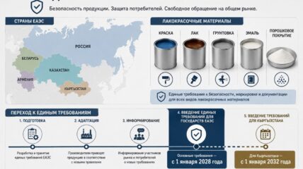 В ЕАЭС утвердили единые требования безопасности для лакокрасочных материалов